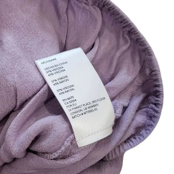 Silence + Noise Purple Off Shoulder Crop Top M - Picture 4 of 5